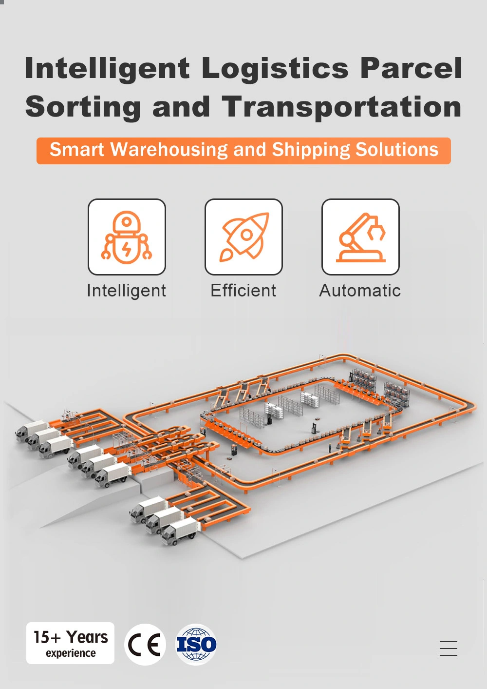 Dws System Solution Dimension Weight Scanning Dws Auto Telescopic Belt Conveyor Dws Warehouse Logistic System E-Commerce Parcel Sorting Machine