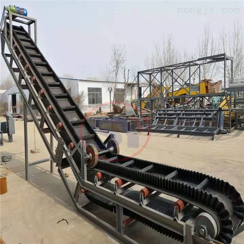 Large Angle Apron Chain Belt Conveyor Sidewall Type China Supplier